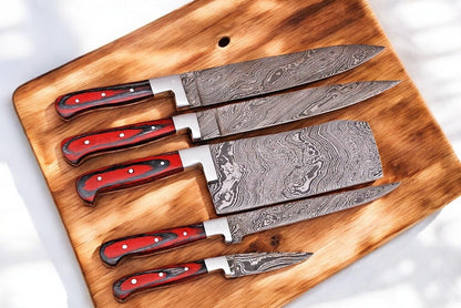 Damascus Knife Store Premium Kitchen Knives Set – Handmade & Durable - Angler's Pro Tackle & Outdoors