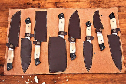 Damascus Knife Store Premium Kitchen Knives Set – Handmade & Sharp - Angler's Pro Tackle & Outdoors