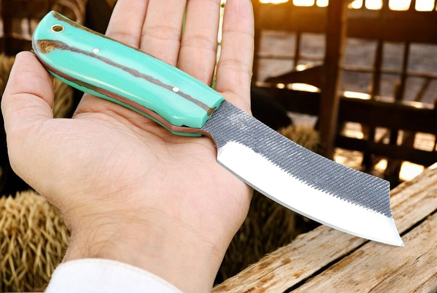 Damascus Knife Store Summer Adventure Belt Knife – Handmade & Rugged - Angler's Pro Tackle & Outdoors