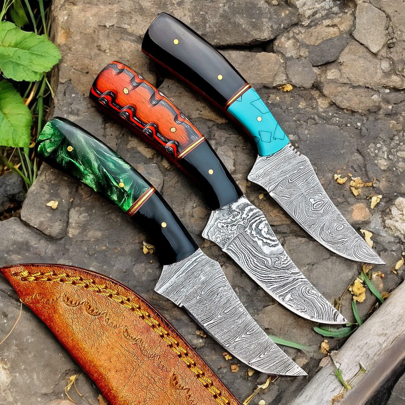 Damascus Knife Store "TimberForge Damascus Hunting Knife – Premium Handmade Craftsmanship" - Angler's Pro Tackle & Outdoors