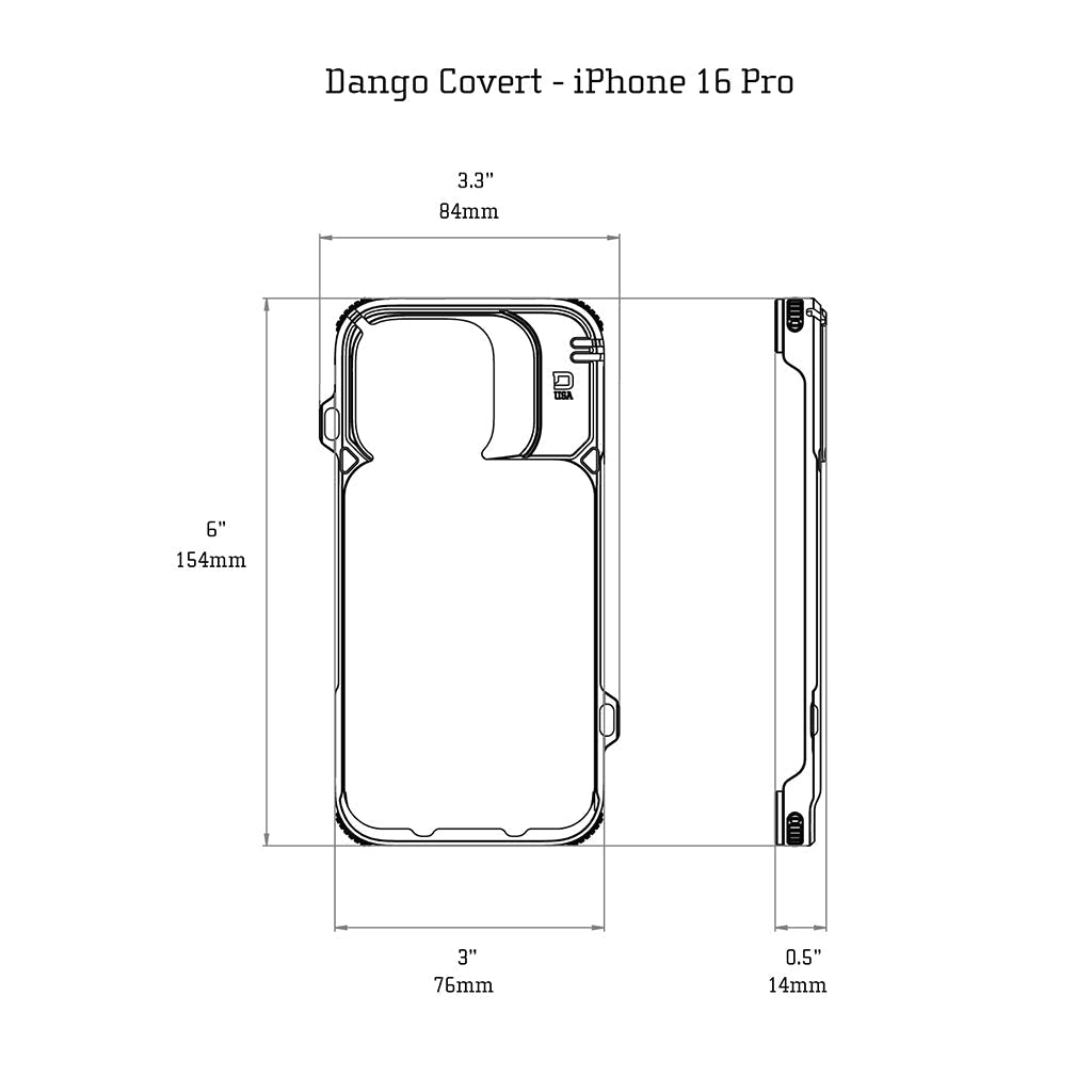 DANGO COVERT CASE FOR IPHONE 16 PRO - Angler's Pro Tackle & Outdoors