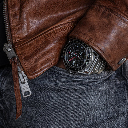 DANGO GMT - 01 - AUTOMATIC GMT WATCH WITH METAL BRACELET - Angler's Pro Tackle & Outdoors