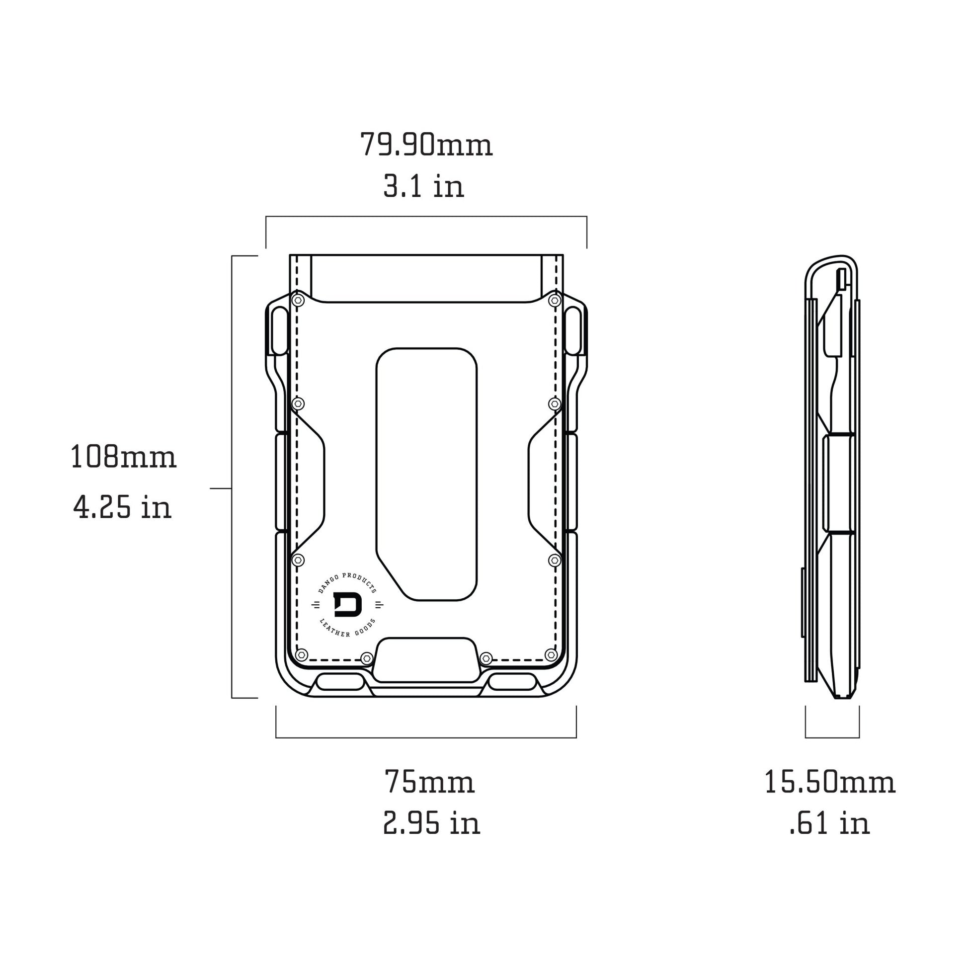 DANGO M1 MAVERICK™ BIFOLD WALLET - 4 POCKET BIFOLD LEATHER - Angler's Pro Tackle & Outdoors