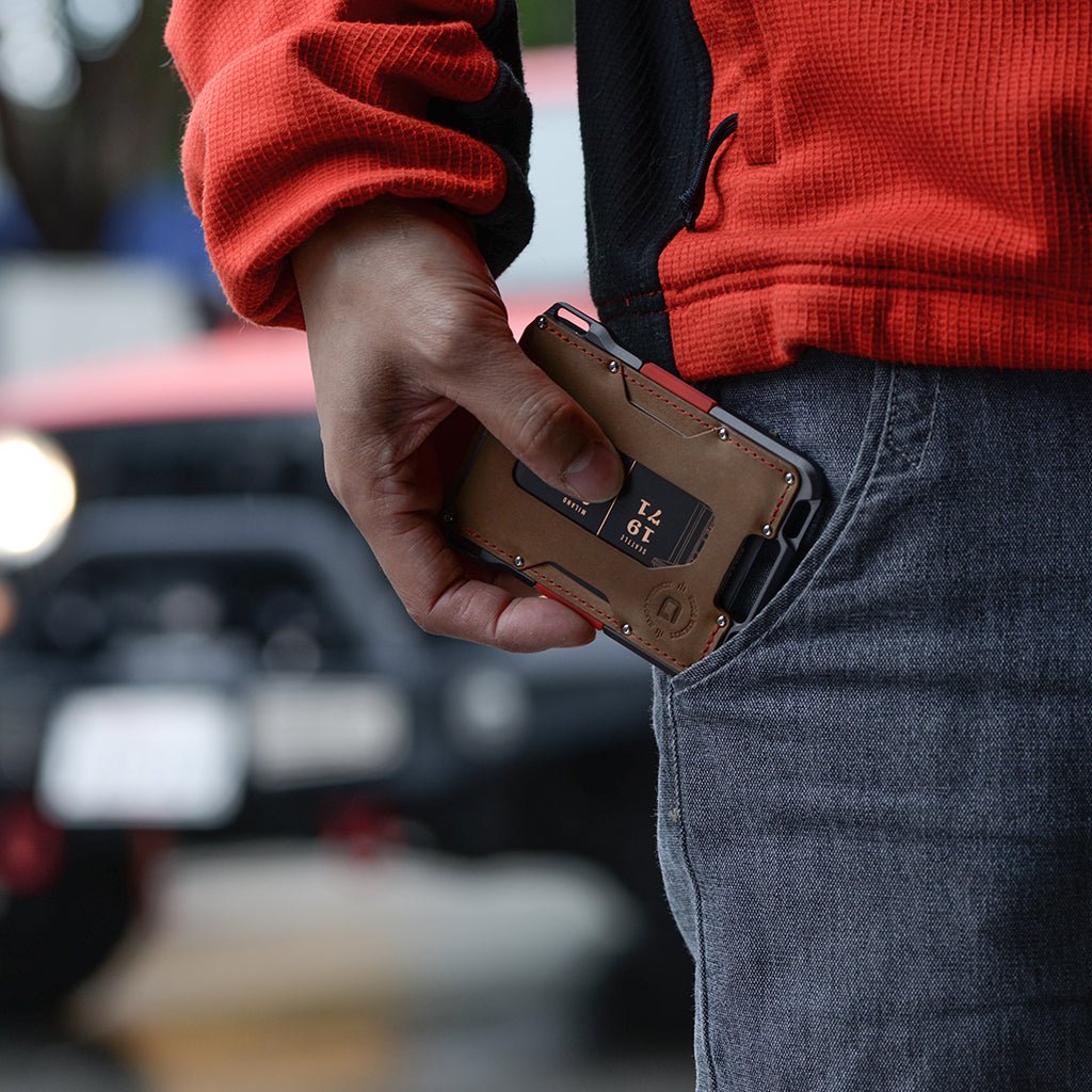 DANGO M1 MAVERICK™ WALLET - SPECIAL EDITION - SLATE GREY - SINGLE POCKET LEATHER - Angler's Pro Tackle & Outdoors