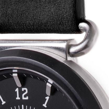 DANGO TK - 01 - TREK WATCH WITH ITALIAN LEATHER STRAP - JET BLACK - Angler's Pro Tackle & Outdoors