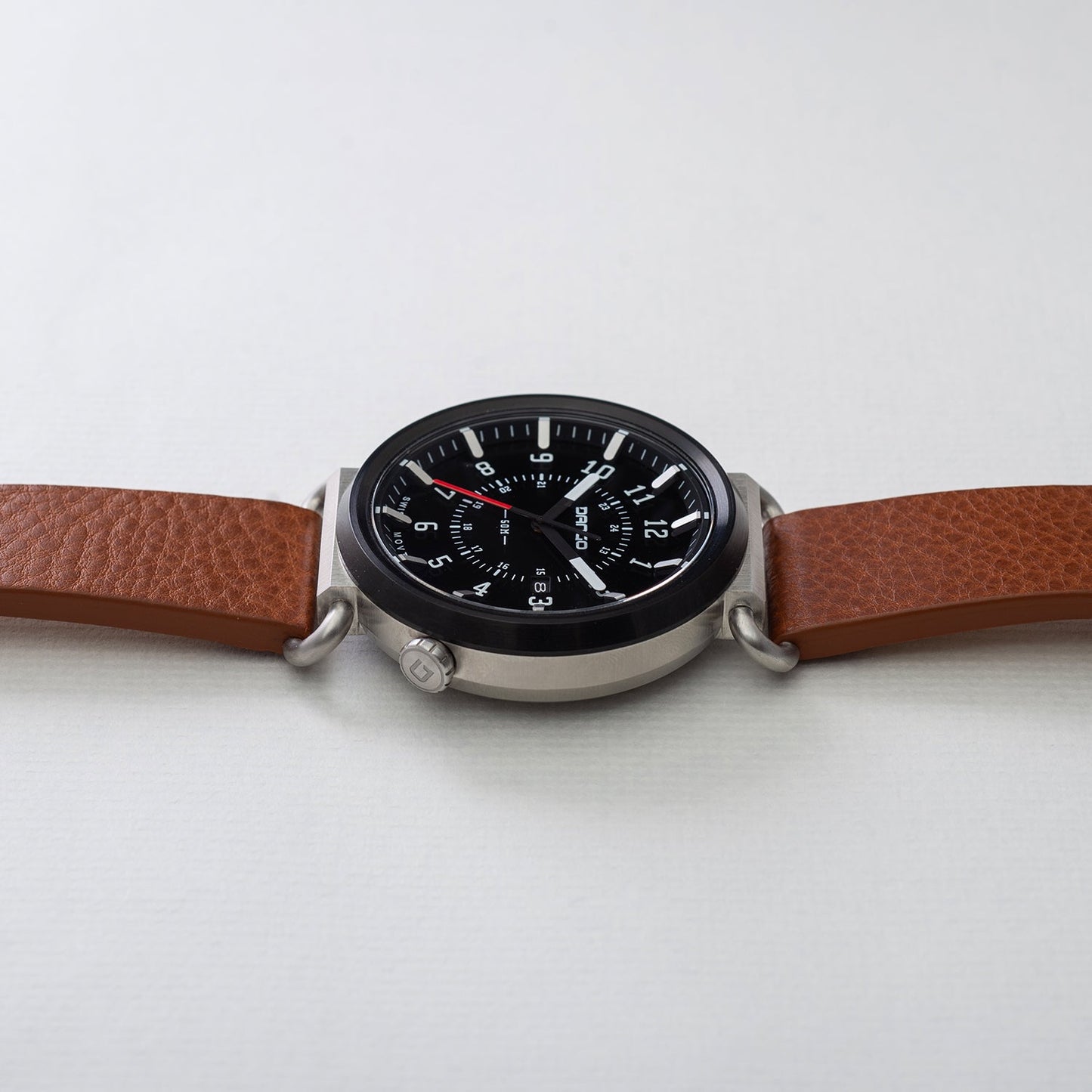 DANGO TK - 01 - TREK WATCH WITH ITALIAN LEATHER STRAP - WHISKEY BROWN - Angler's Pro Tackle & Outdoors