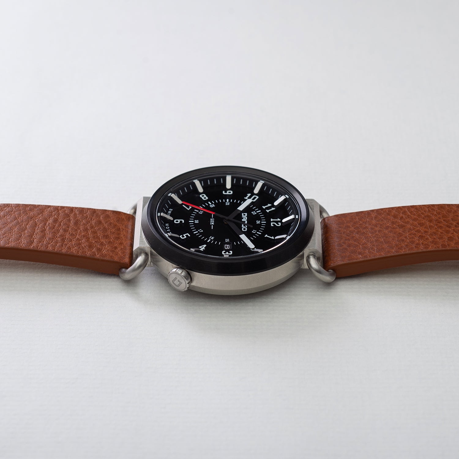 DANGO TK - 01 - TREK WATCH WITH ITALIAN LEATHER STRAP - WHISKEY BROWN - Angler's Pro Tackle & Outdoors