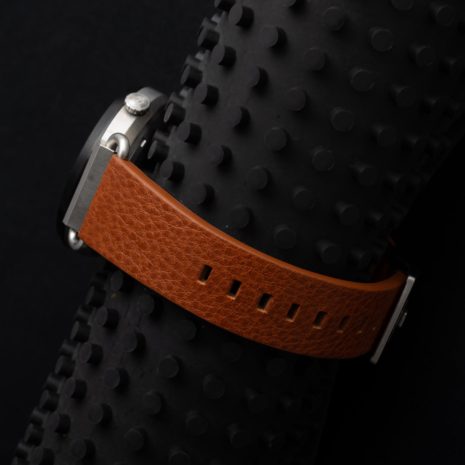 DANGO TK - 01 - TREK WATCH WITH ITALIAN LEATHER STRAP - WHISKEY BROWN - Angler's Pro Tackle & Outdoors