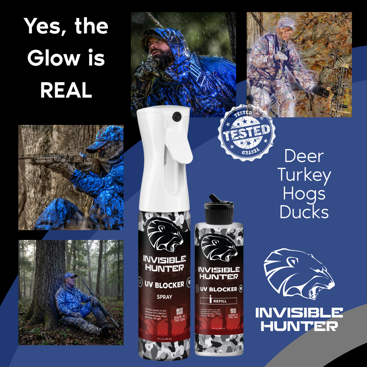 Zone Protects Invisible Hunter UV Blocker Spray + Refill