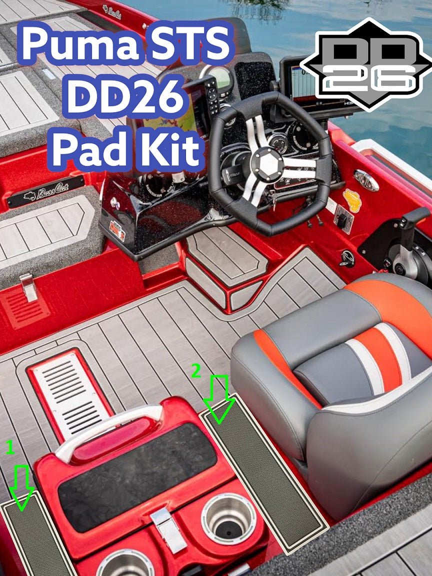 DD26 Fishing Bass Cat Puma STS and Lynx STS Step Pad Kit 7pc - Angler's Pro Tackle & Outdoors
