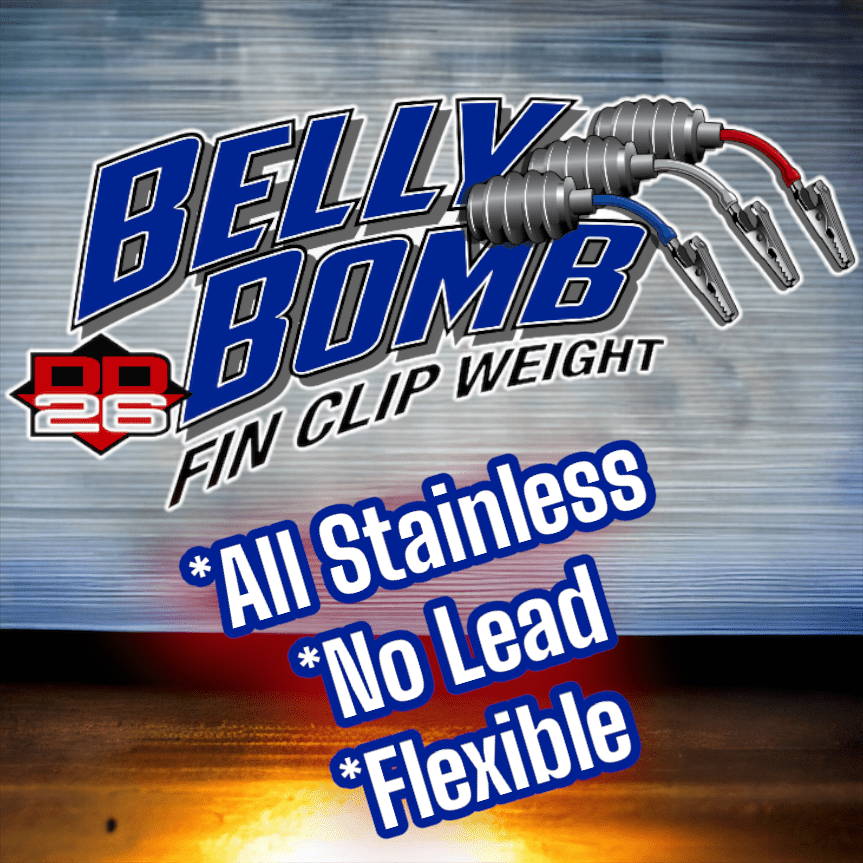 DD26 Fishing BELLY BOMB Fin Clip Weights - Angler's Pro Tackle & Outdoors