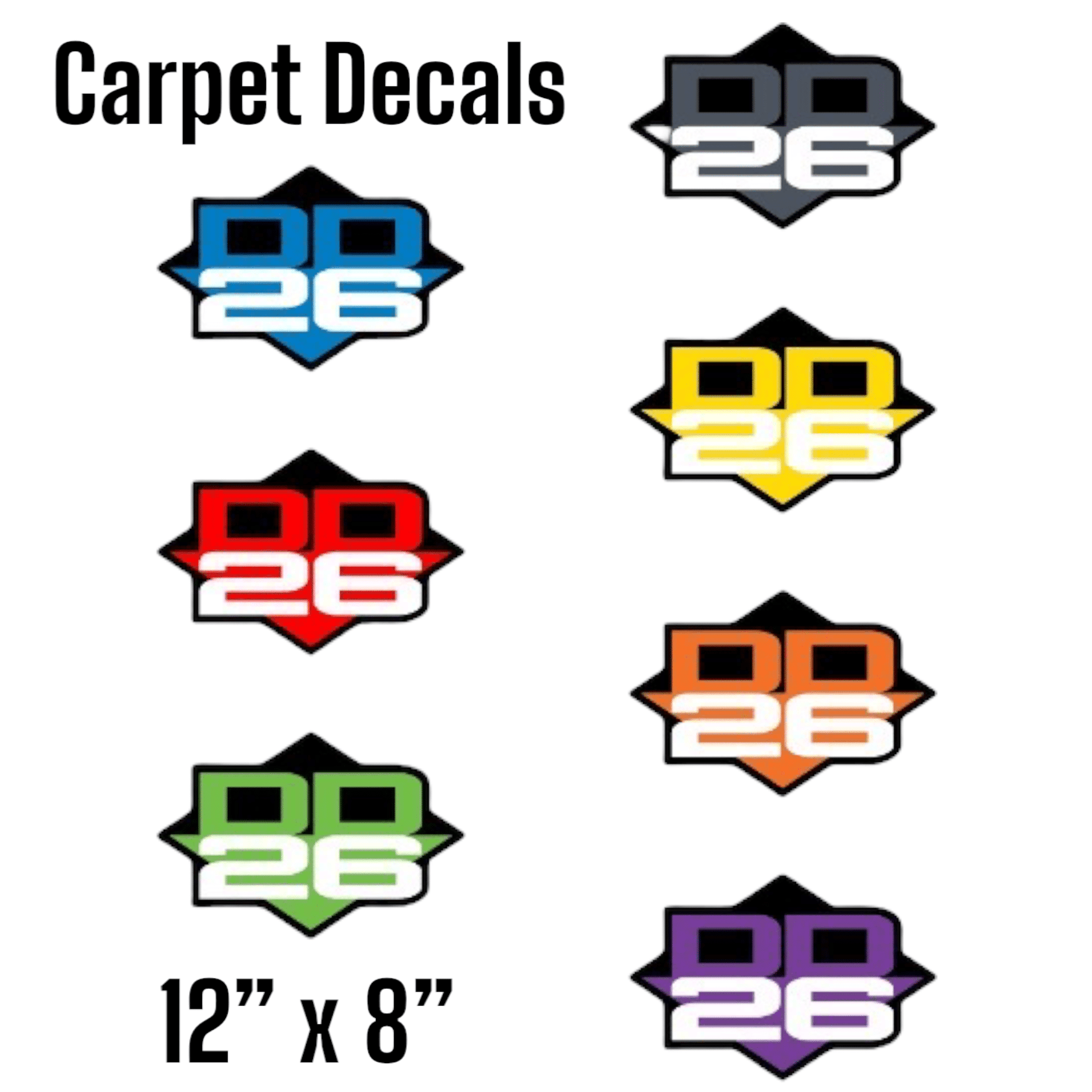 DD26 Fishing Carpet Decal 12" x 8" - Angler's Pro Tackle & Outdoors