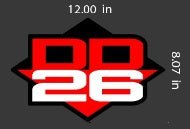 DD26 Fishing Carpet Decal 12" x 8" - Angler's Pro Tackle & Outdoors
