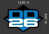 DD26 Fishing Carpet Decal 12" x 8" - Angler's Pro Tackle & Outdoors