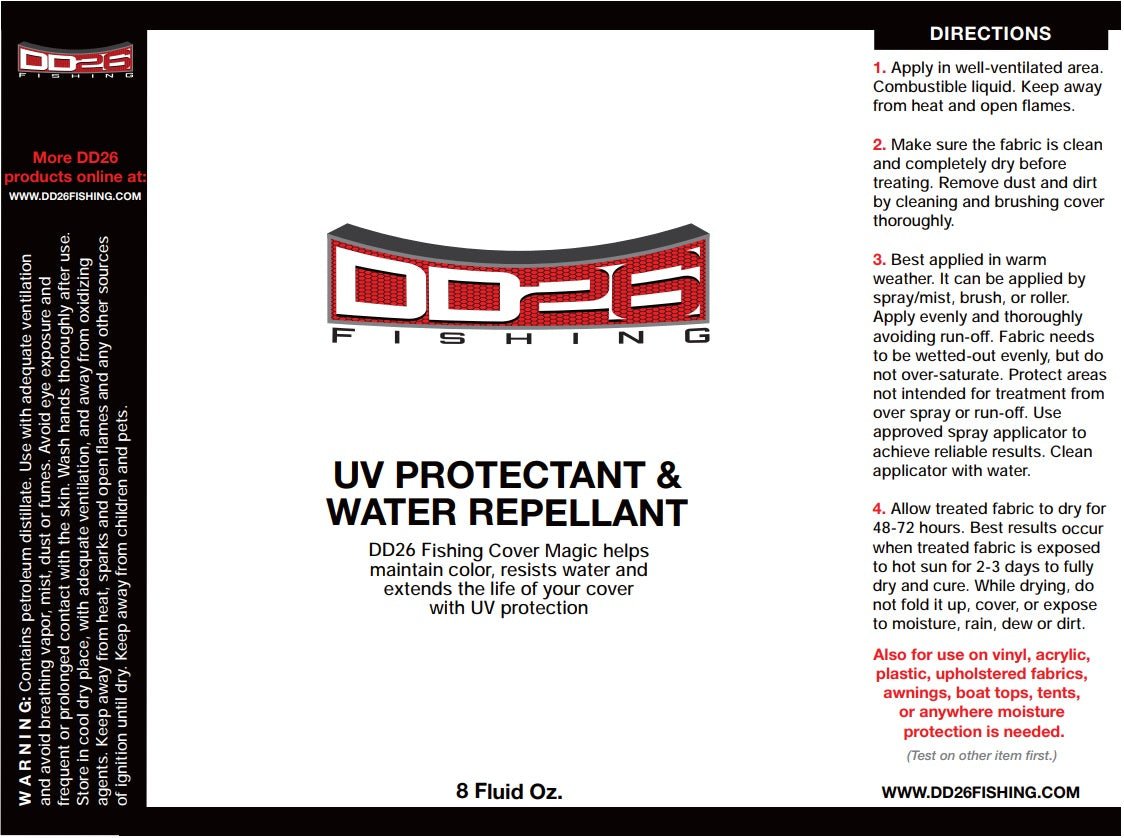DD26 Fishing Cover Magic UV Protectant & Water Repellant - Angler's Pro Tackle & Outdoors