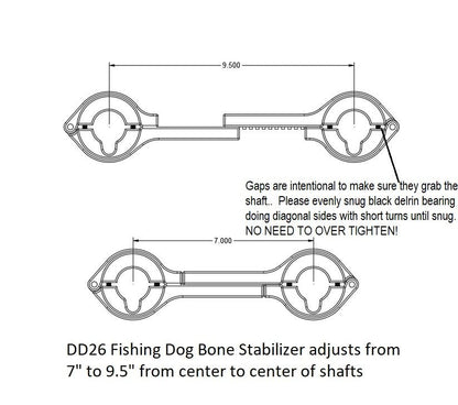 DD26 Fishing Dog Bone Stabilizer Bracket - Angler's Pro Tackle & Outdoors