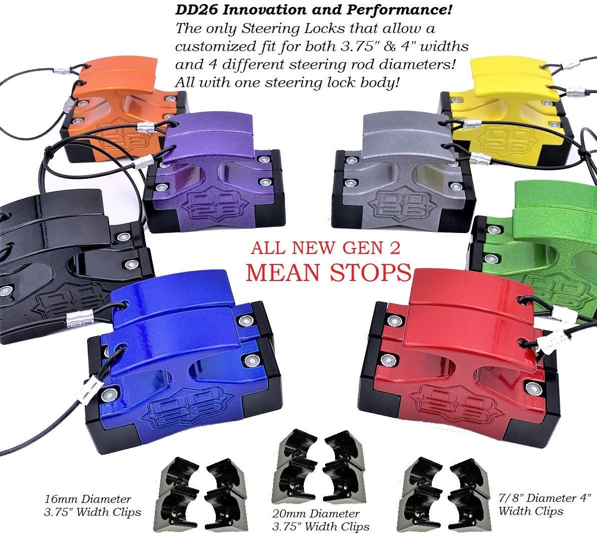 DD26 Fishing Hydraulic Steering Locks DD26 Fishing Gen 2 Mean Stops - Angler's Pro Tackle & Outdoors