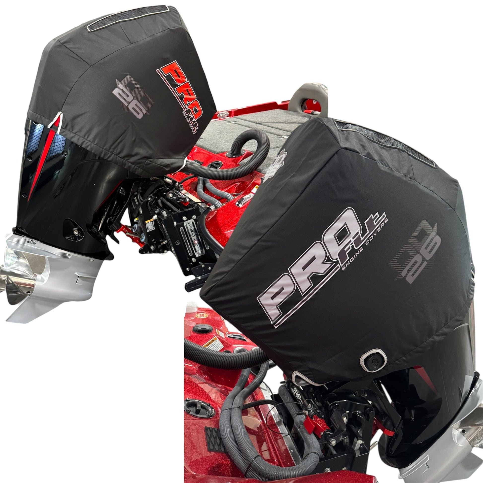 DD26 Fishing PRO Fit Engine Cover by DD26 Fishing fits the Mercury 4 - Stroke Pro XS 200 - 300, V8 Engines - Angler's Pro Tackle & Outdoors