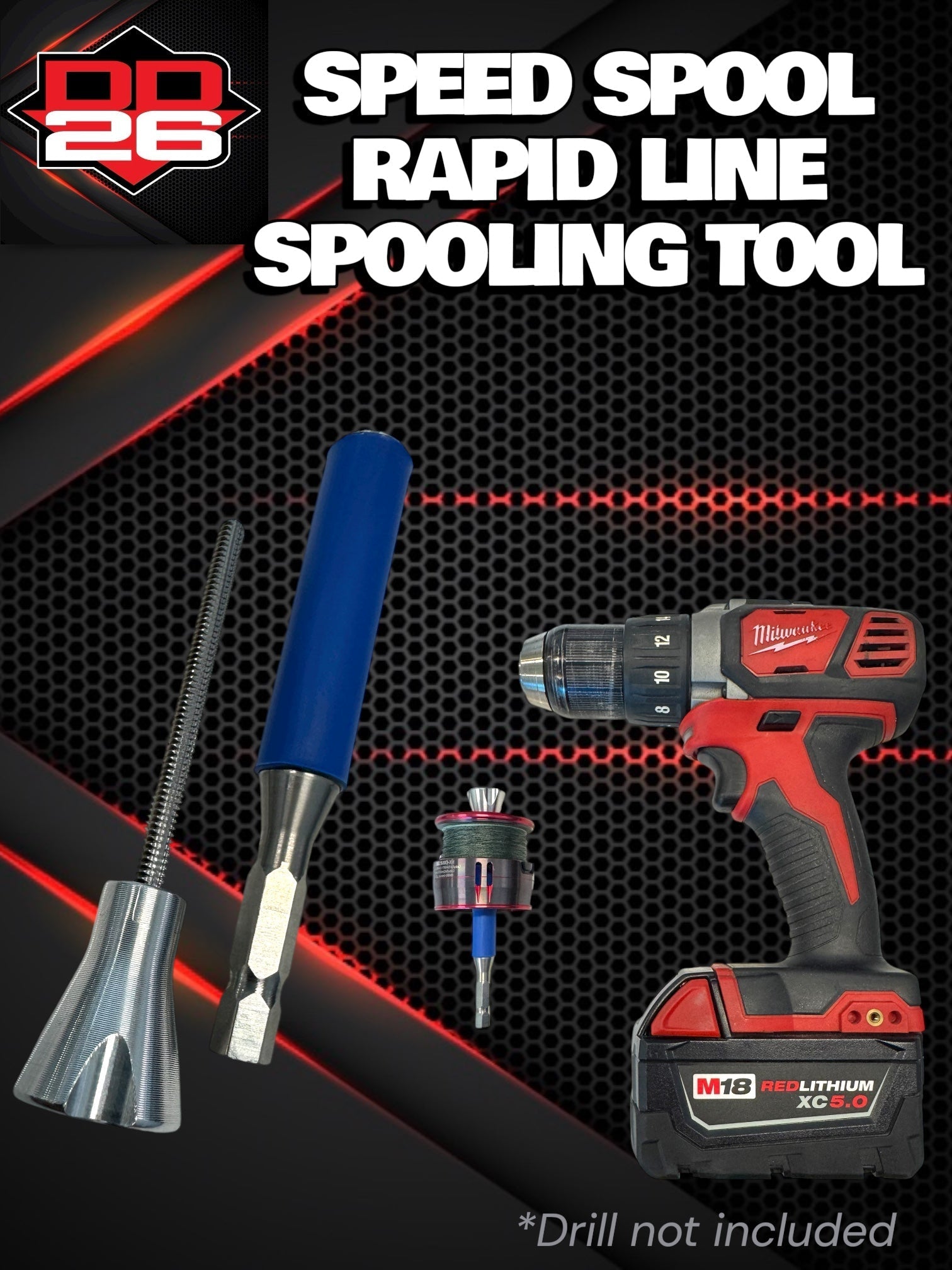 DD26 Speed Spool Rapid Line Spooling Tool - Angler's Pro Tackle & Outdoors