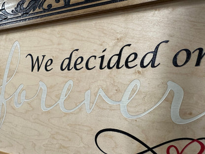 Bellewood Designs - We Decided On Forever Decorative Wall-Mounted Secure Gun Cabinet