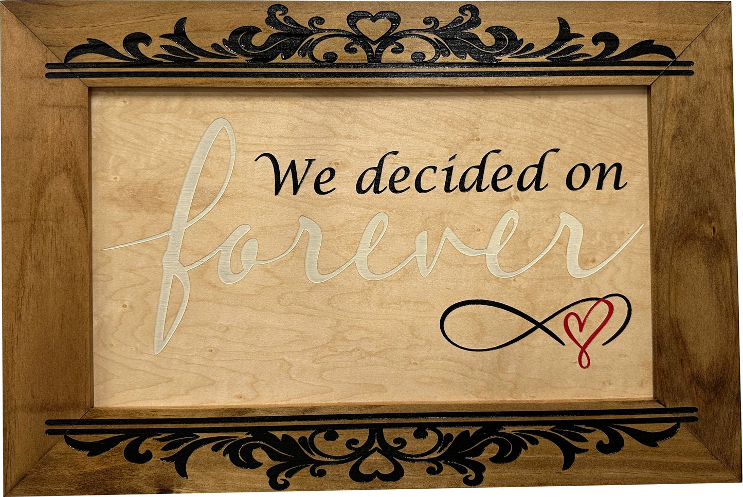 Bellewood Designs - We Decided On Forever Decorative Wall-Mounted Secure Gun Cabinet