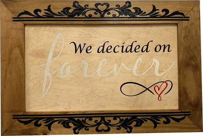 Bellewood Designs - We Decided On Forever Decorative Wall-Mounted Secure Gun Cabinet