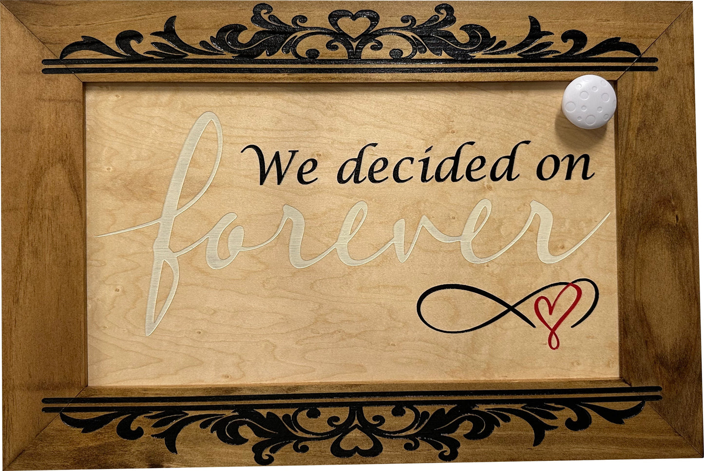 Bellewood Designs - We Decided On Forever Decorative Wall-Mounted Secure Gun Cabinet