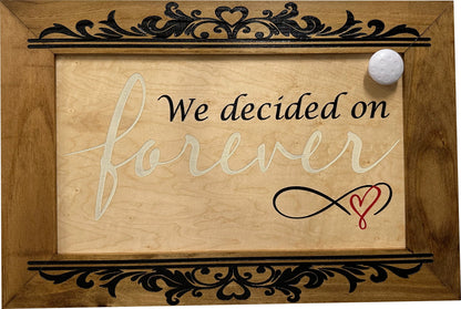 Bellewood Designs - We Decided On Forever Decorative Wall-Mounted Secure Gun Cabinet