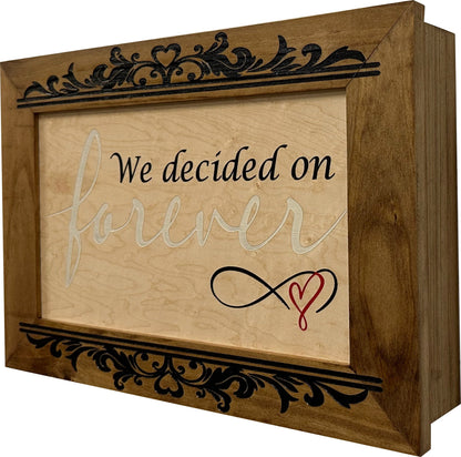 Bellewood Designs - We Decided On Forever Decorative Wall-Mounted Secure Gun Cabinet