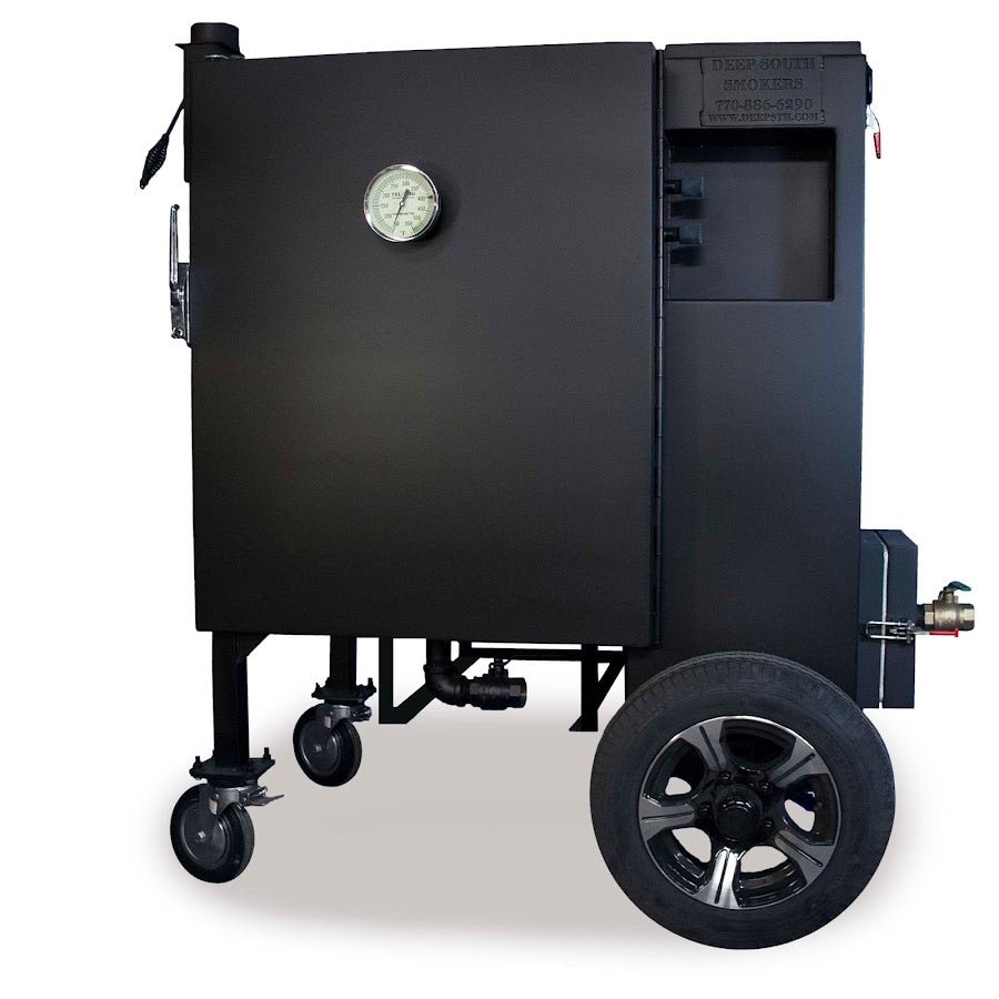 Deep South GC28 Gravity Smoker w/wheel upgrade - Gloss Black - Angler's Pro Tackle & Outdoors