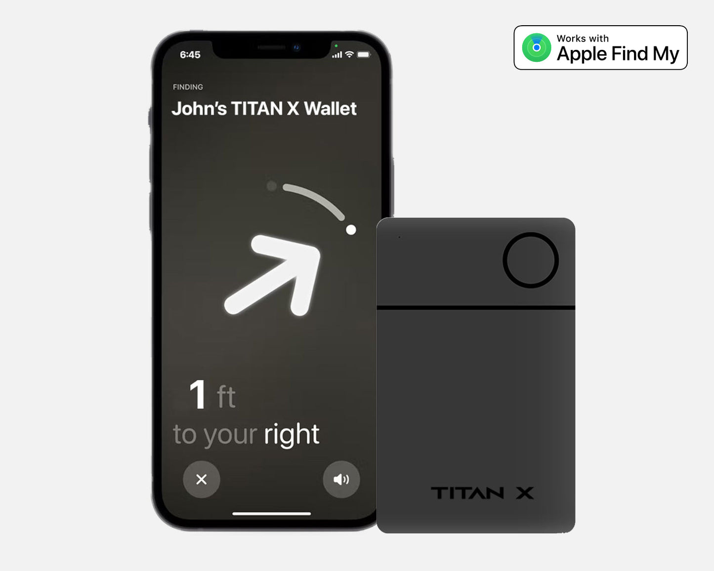 TITAN X Finder Card I Wallet Tracker I iOS