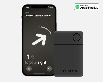 TITAN X Finder Card I Wallet Tracker I iOS