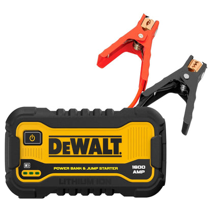 DEWALT 1600 Peak Amp Li - Po Battery Jump Power Starter, Portable Car Charger Set - Angler's Pro Tackle & Outdoors