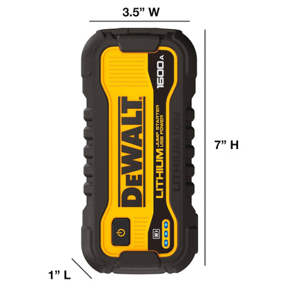 DEWALT 1600 Peak Amp Li - Po Battery Jump Power Starter, Portable Car Charger Set - Angler's Pro Tackle & Outdoors