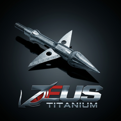 Killz ZEUS TITANIUM  BROADHEADS (3 PACK) PLUS PRACTICE HEAD-COMES WITH BOTH 100/125 GR TIPS
