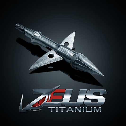 Killz ZEUS TITANIUM  BROADHEADS (3 PACK) PLUS PRACTICE HEAD-COMES WITH BOTH 100/125 GR TIPS