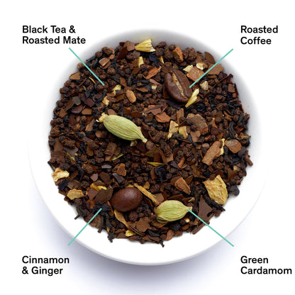 August Uncommon Tea Dirty Chai - Spicy Black Tea With Coffee