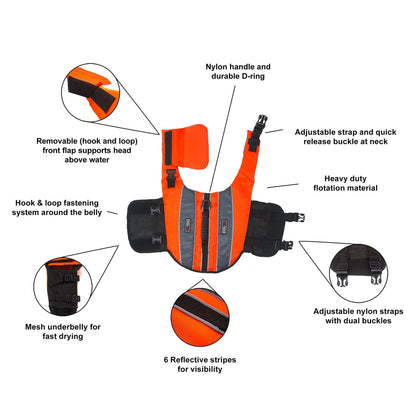Dog Life Vest Flotation Device - Angler's Pro Tackle & Outdoors