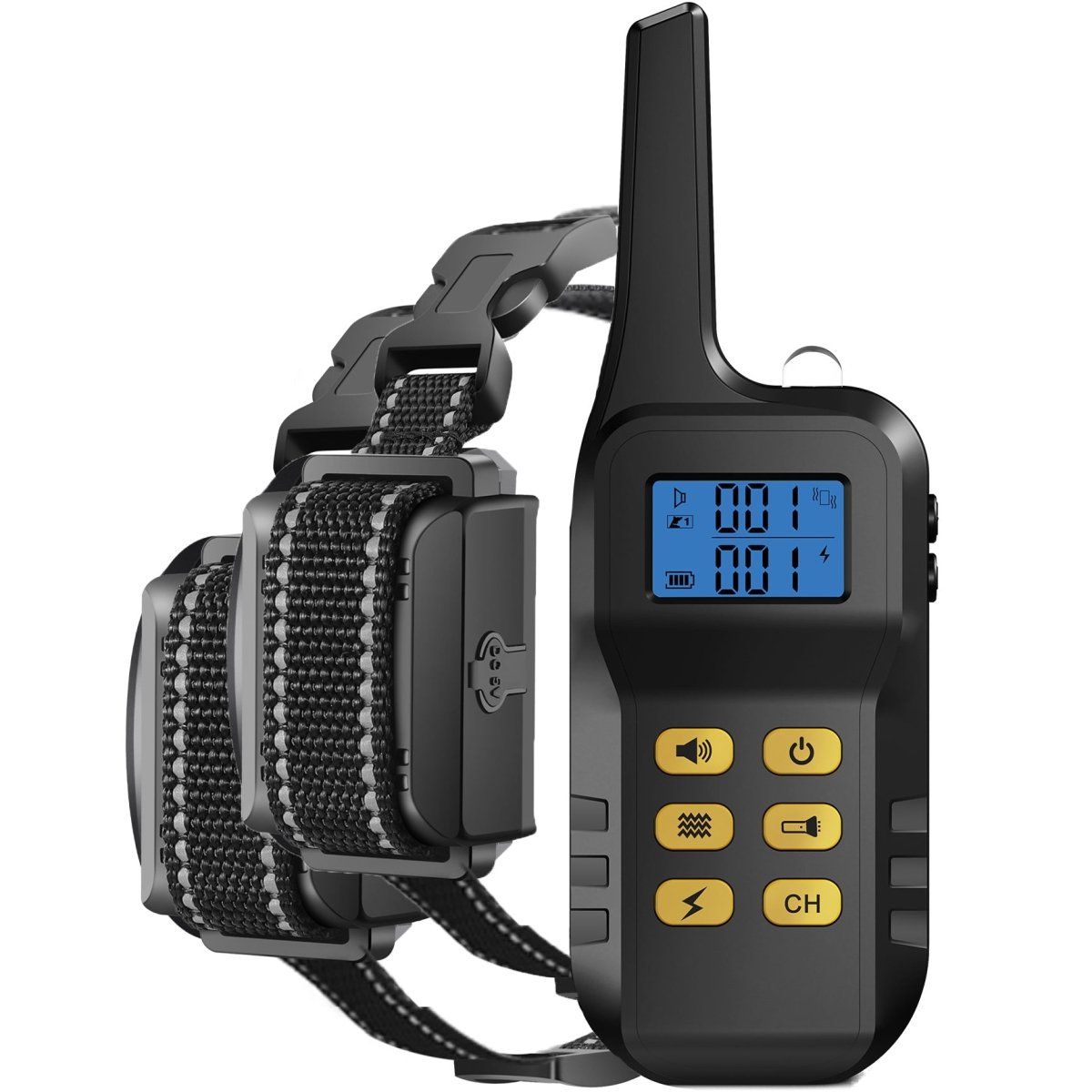 Pawious - Dog Training E-Collar T720 for Hunting - 3300ft Range, IPX68 Waterproof, LED Mode, 2 Dog Set
