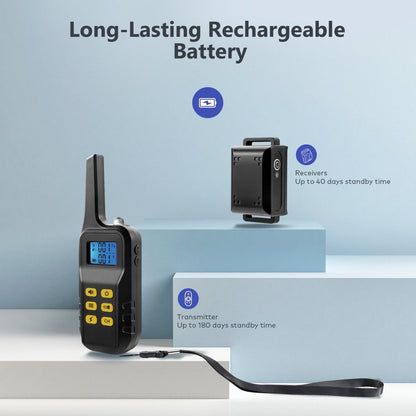 Pawious - Dog Training E-Collar T720 for Hunting - 3300ft Range, IPX68 Waterproof, LED Mode, 2 Dog Set