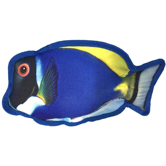 Dogline 10" Tropical Blue Tang Dog Fish Toy - Angler's Pro Tackle & Outdoors