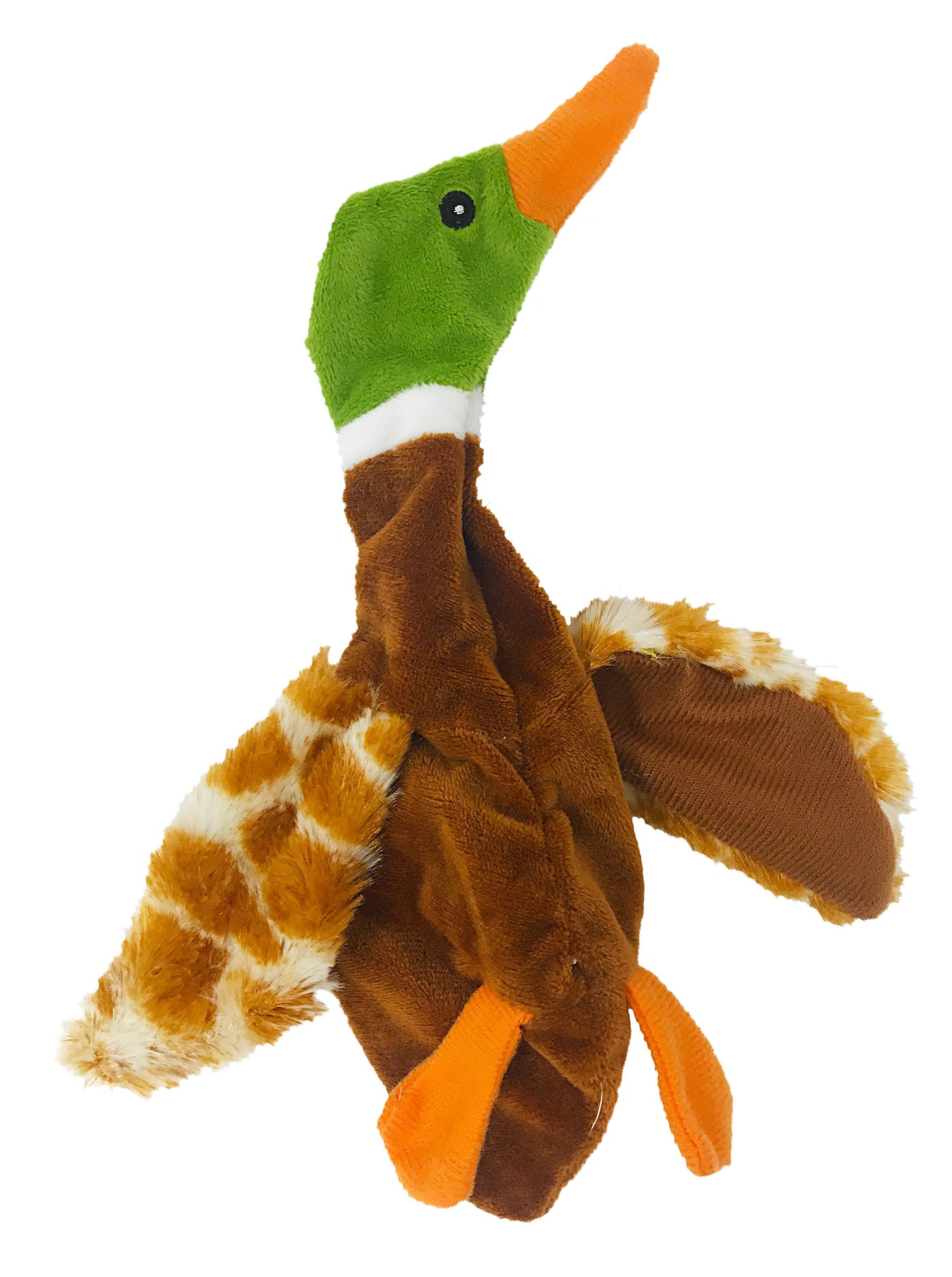Dogline 9" Duck Brown Crinkle Dog Toy - Angler's Pro Tackle & Outdoors