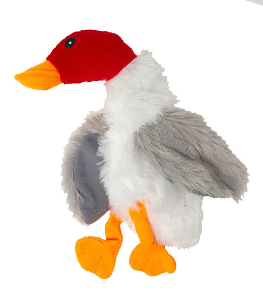 Dogline 9" Duck White Crinkle Dog Toy - Angler's Pro Tackle & Outdoors