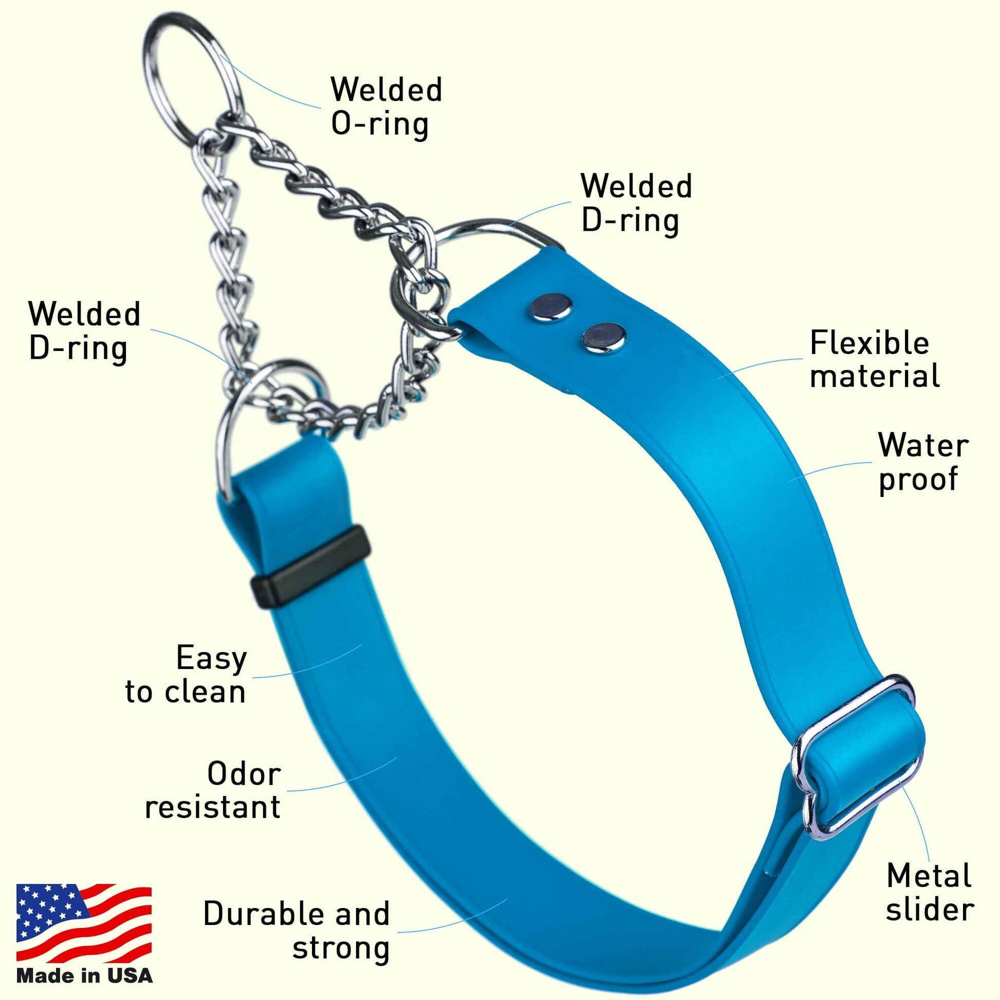 Dogline Biothane Adjustable Martingale Collar - Angler's Pro Tackle & Outdoors