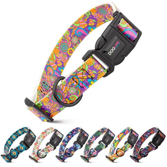 Dogline Biothane Full Color Design Printed Dog Collar with Quick Release Buckle - Angler's Pro Tackle & Outdoors