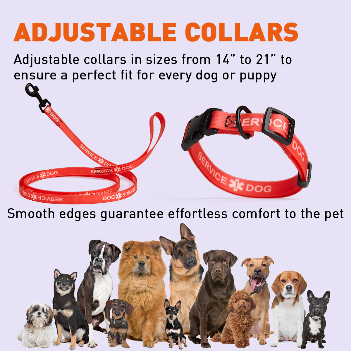 Dogline Biothane Service Dog Collar Or Leash - Angler's Pro Tackle & Outdoors