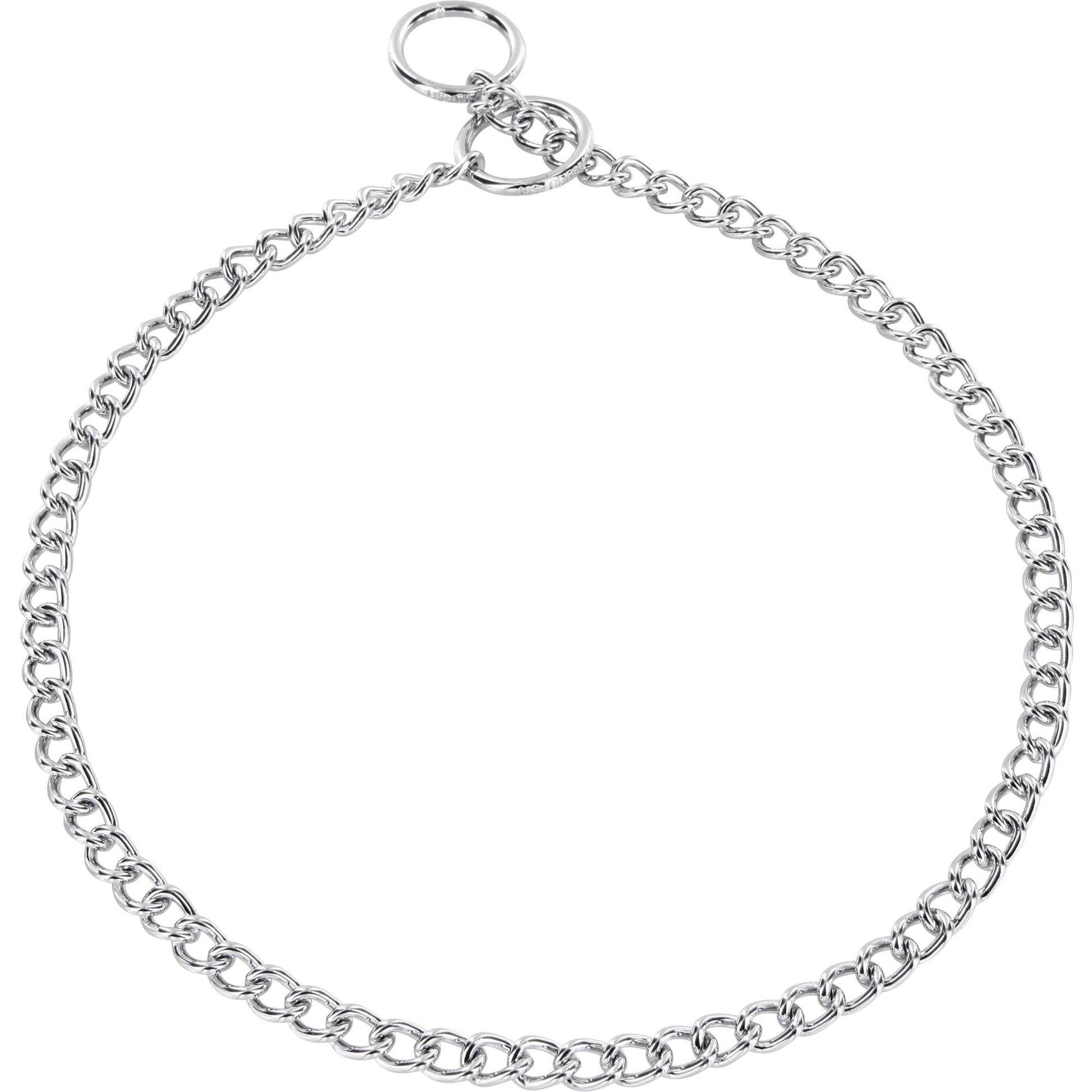 Dogline Herm Sprenger - Choke Chain Collar - Round Links - Chrome, 2 mm - Angler's Pro Tackle & Outdoors