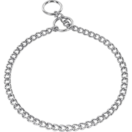 Dogline Herm Sprenger - Choke Chain Collar - Round, Narrow Links - Chrome, 3 mm - Angler's Pro Tackle & Outdoors