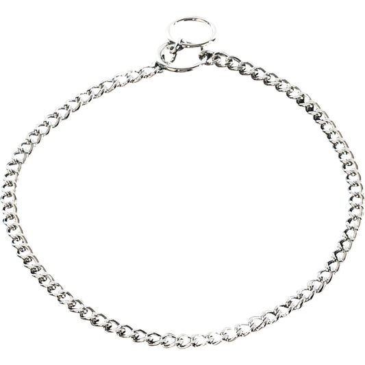 Dogline Herm Sprenger - Choke Chain Collar - Short Flat Polished Links - Chrome, 1.5 mm - Angler's Pro Tackle & Outdoors