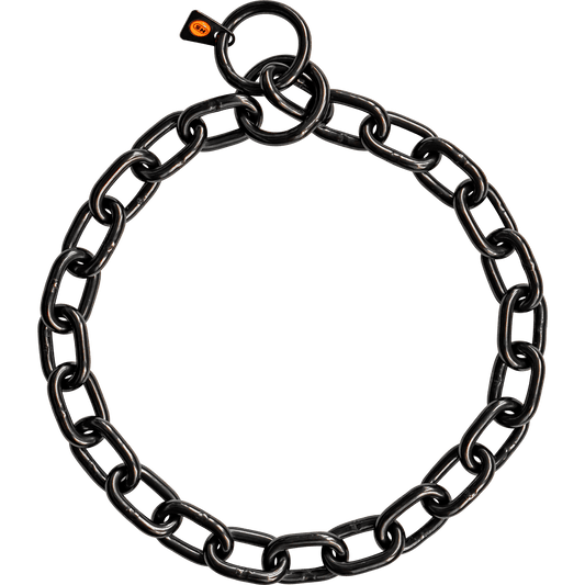 Dogline Herm Sprenger - Extra Strong Collar - Medium Links - Black Stainless Steel, 5mm - Angler's Pro Tackle & Outdoors